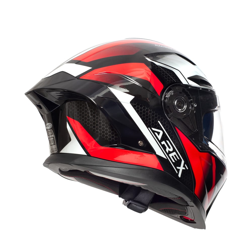 CASCO ABATIBLE AREX MR-903 SHOT BLANCO ROJO