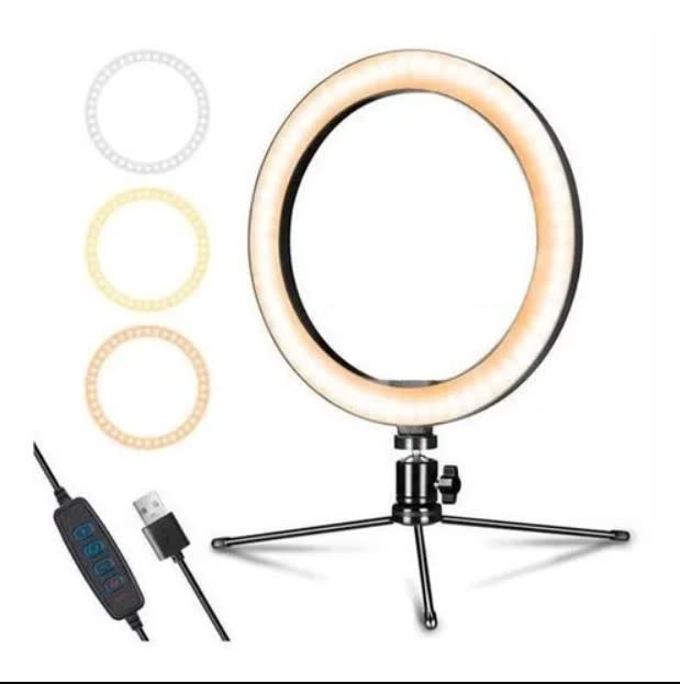 ELEK  ARO DE LUZ 10" + TRIPODE 1.80CM DX-260