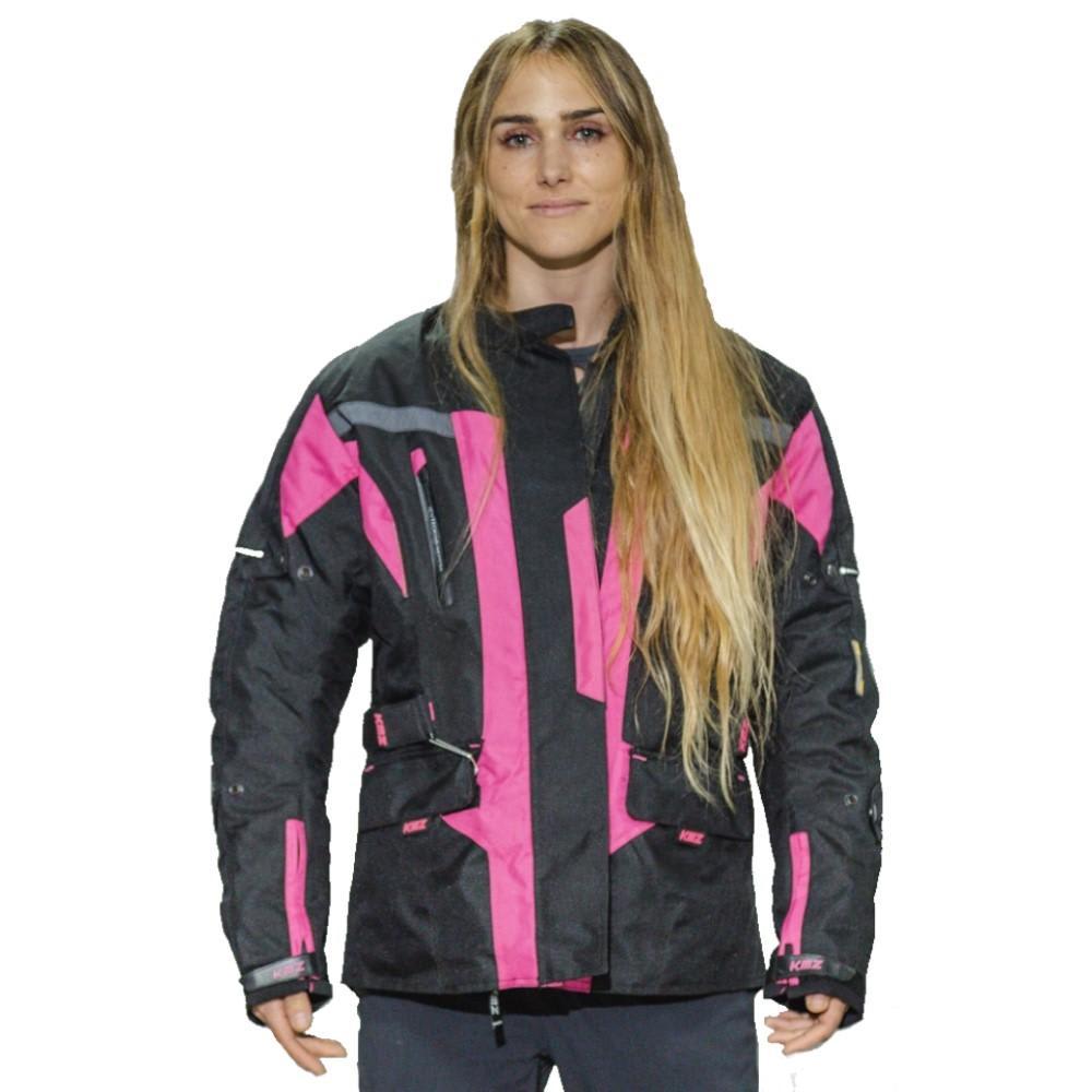 CHAQUETA LARGA KMZ UYUNI NEGRO/ROSADO