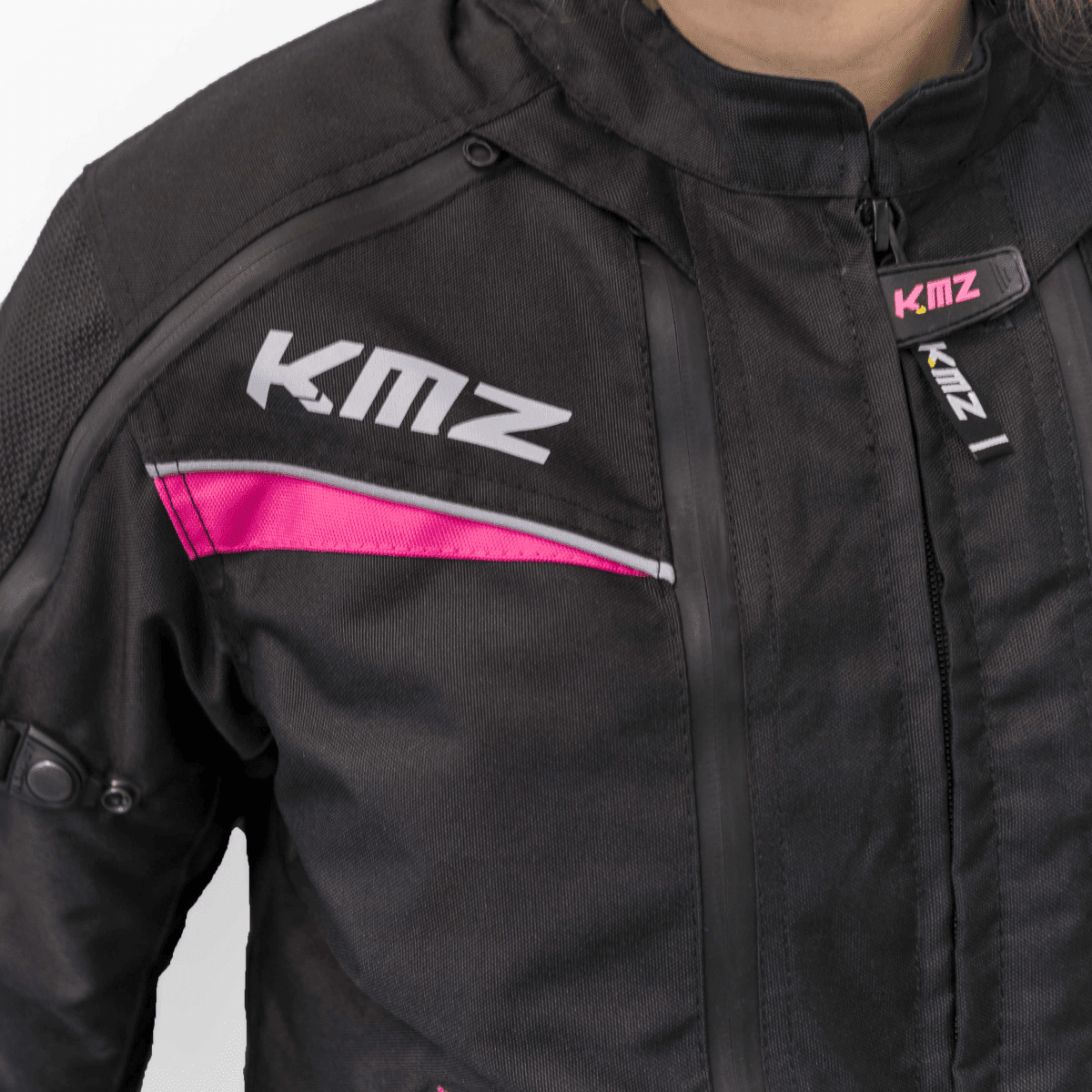CHAQUETA KMZ JORDANIA NEGRO/ROSADO