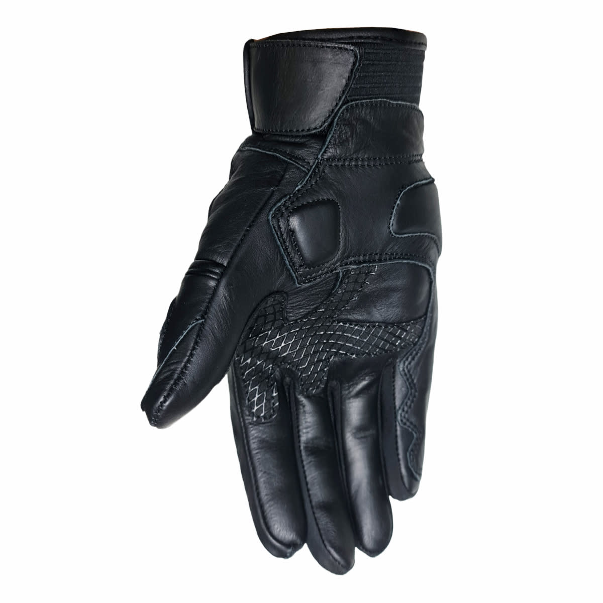 GUANTE CUERO KMZ COMBO FULL NEGRO