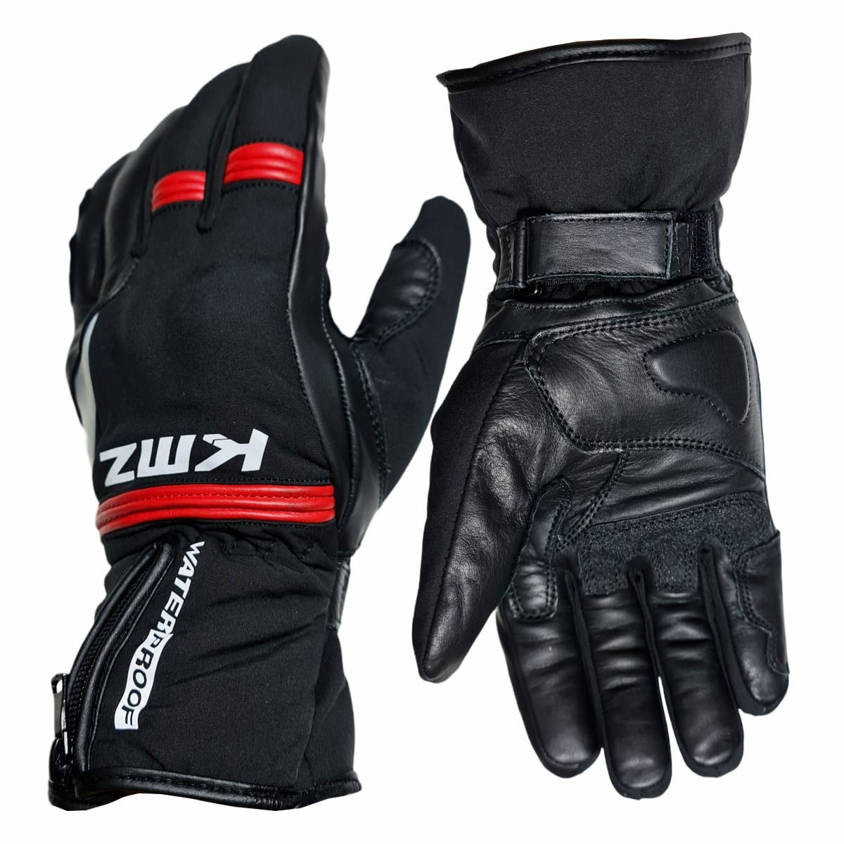 GUANTE KMZ INVIERNO NEGRO/ROJO