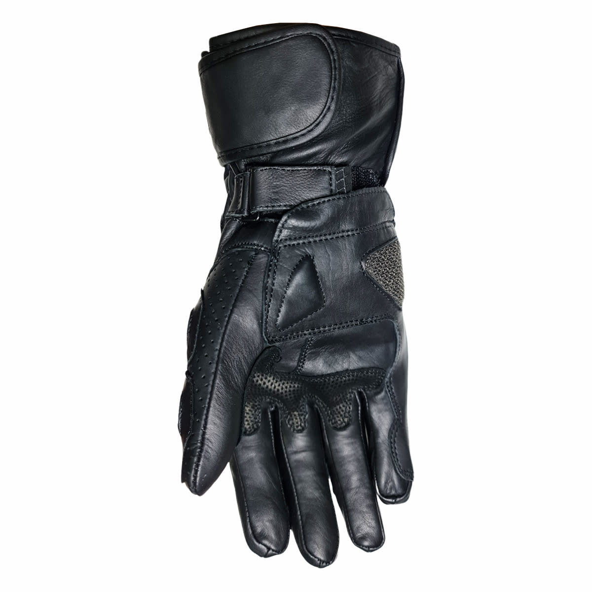 GUANTE CUERO KMZ CEMENTERY NEGRO/GRIS
