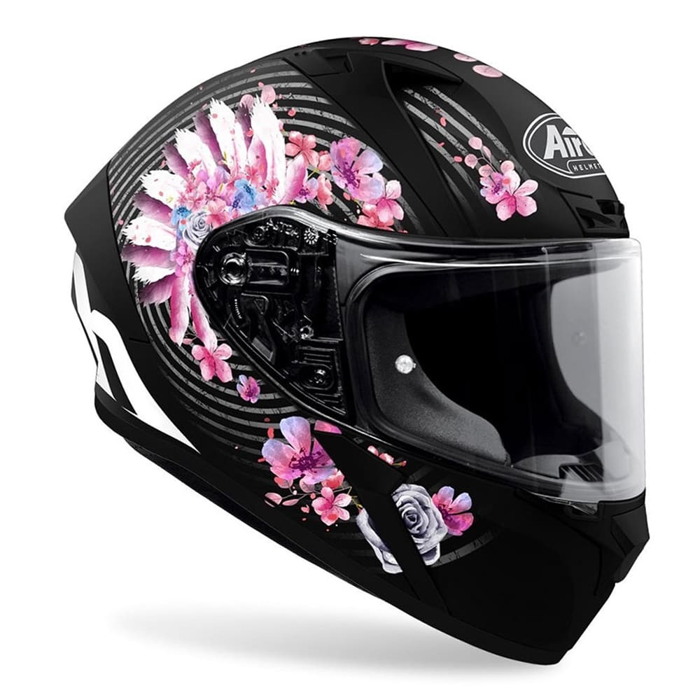 CASCO AIROH VALOR NEGRO ROSA MATE