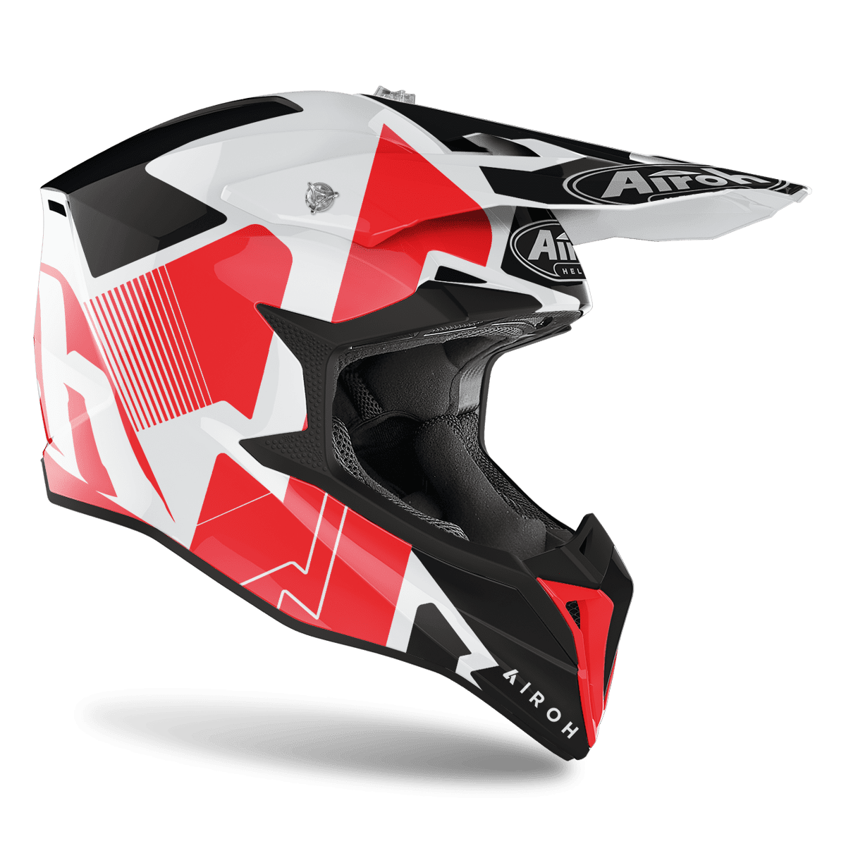 CASCO AIROH WRAAP RAZE ROJO BRILLO