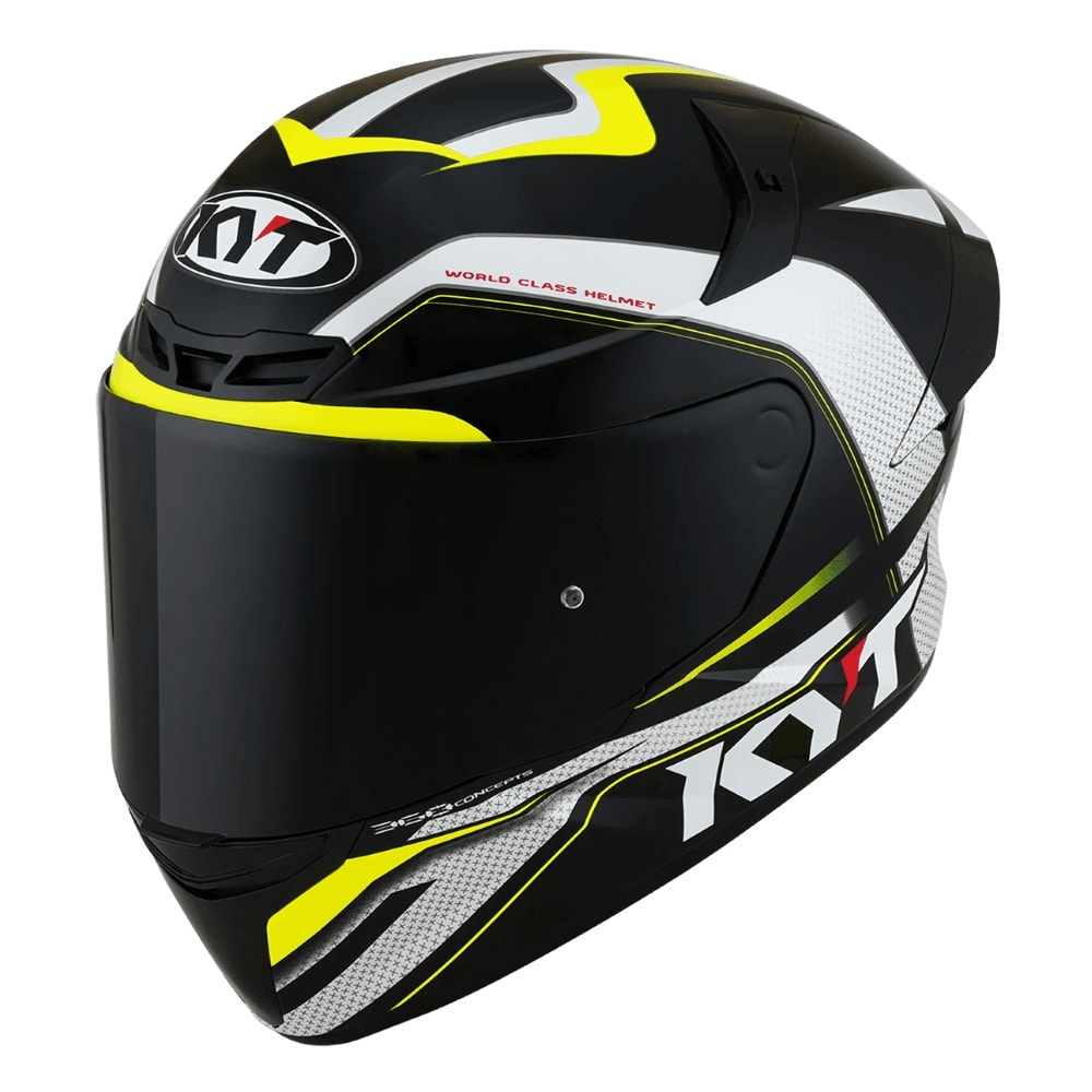 CASCO KYT TT-COURSE GRAND PRIX NEGRO AMARILLO