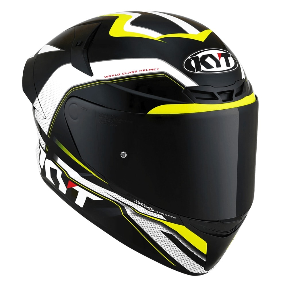 CASCO KYT TT-COURSE GRAND PRIX NEGRO AMARILLO