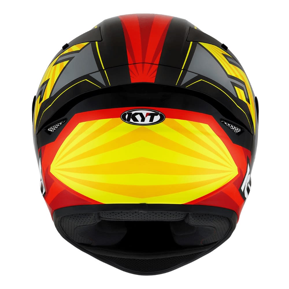 CASCO KYT TT-COURSE FLUX NEGRO GRIS ROJO