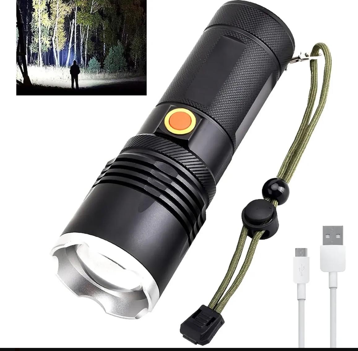 ELEC 003391 LINTERNA TACTICA LED C/ZOOM METALICA