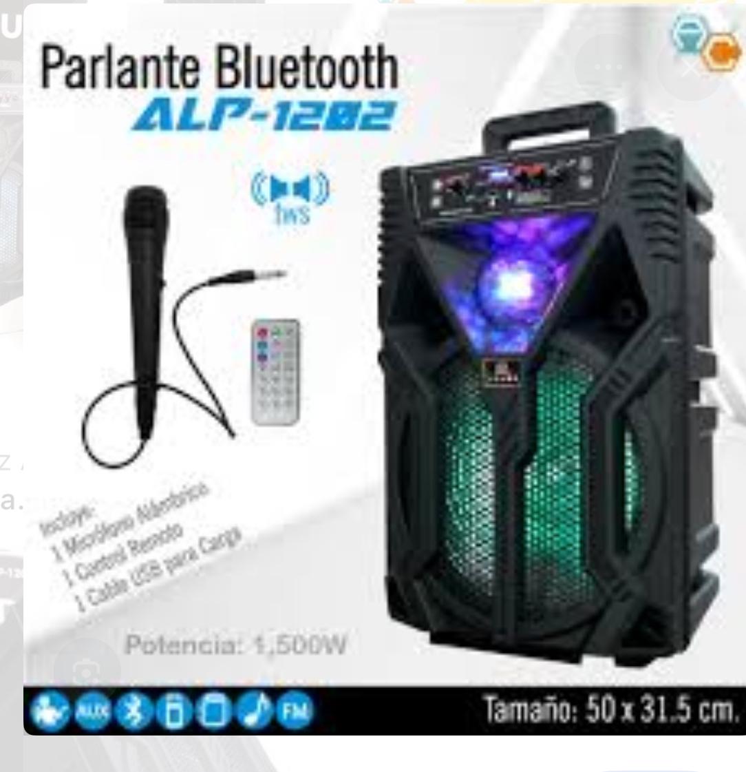 ELEK PARLANTE ALP-1202 BOLA DISCO 1500W