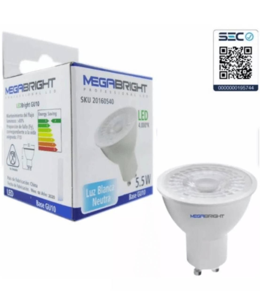 ELEK 913433 AMPOLLETA GU10 LUZ NEUTRA 5.5W 4000K