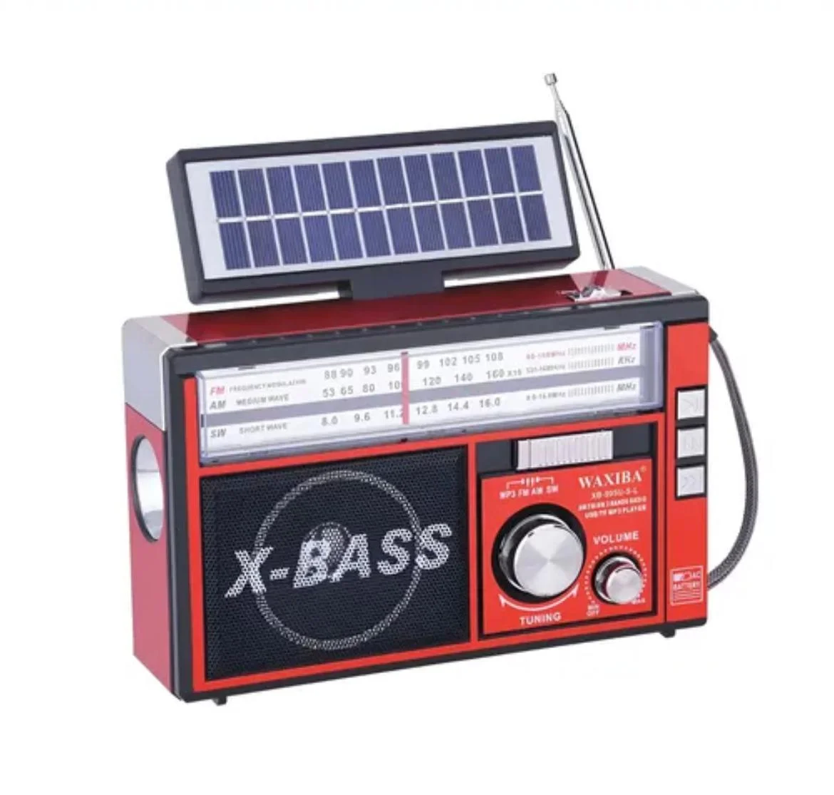 ELEK RADIO RECARGABLE CON PANEL SOLAR