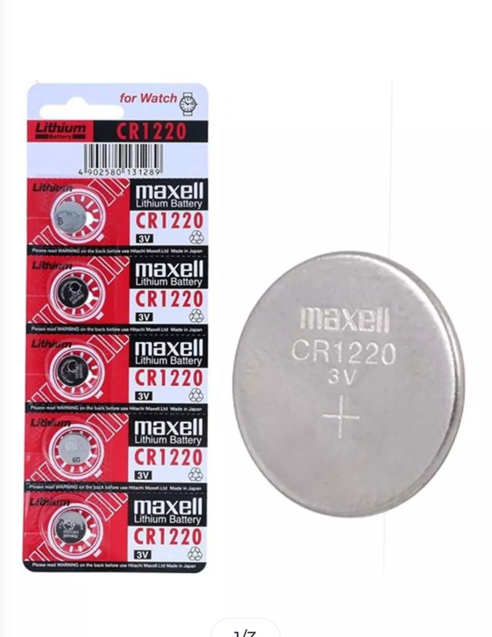 ELECT 131289 BATERIA CR1220 X5 UNIDADES MAXELL