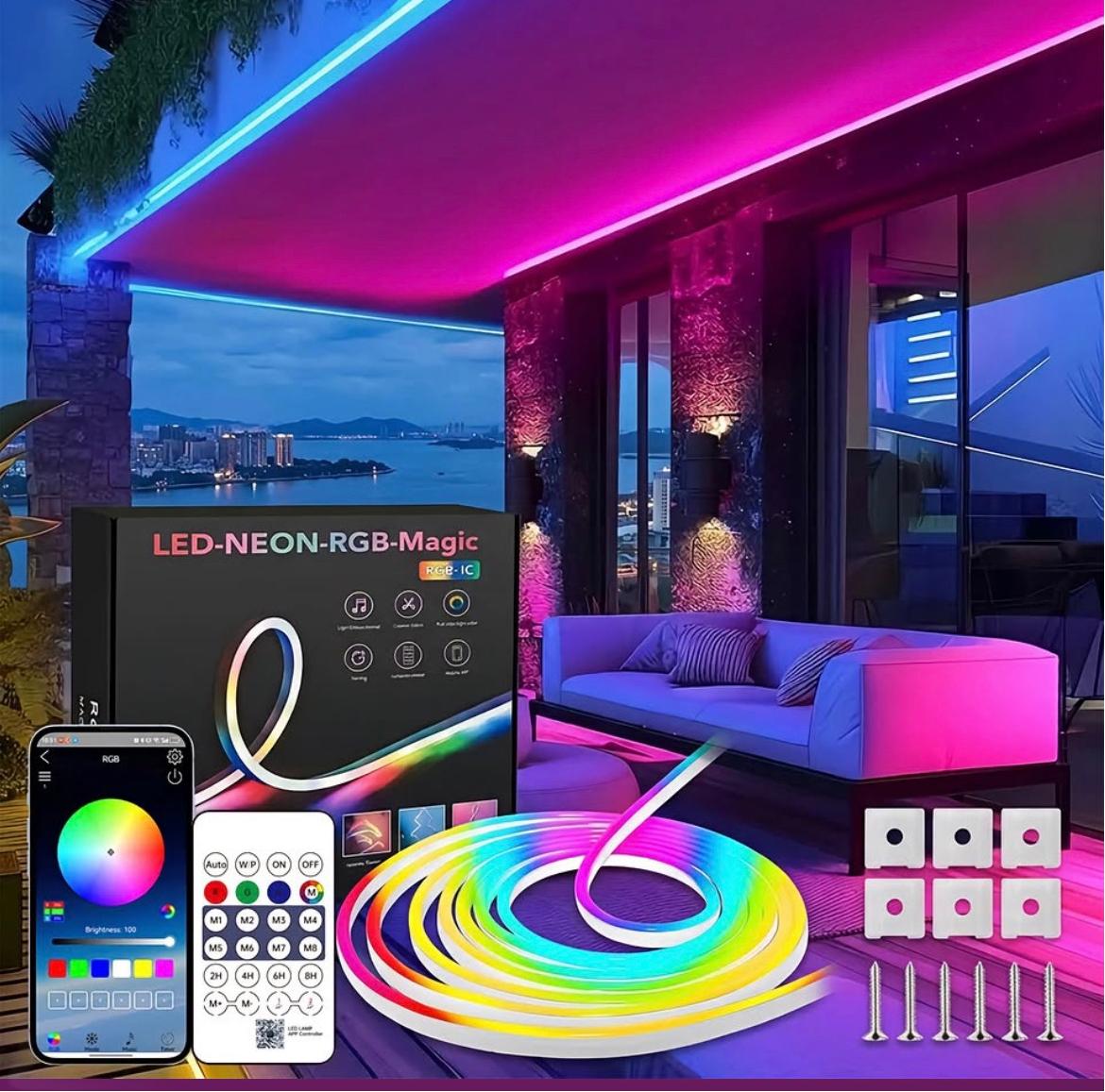 ELEC ZO10705 CINTA NEON 10M RGB USB RITMICA
