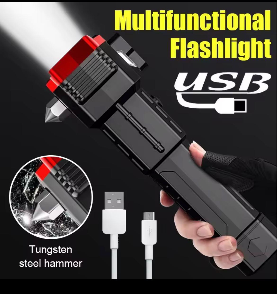 HAO956 LINTERNA ZOOM MULTIFUNCIONAL C/ALARMA