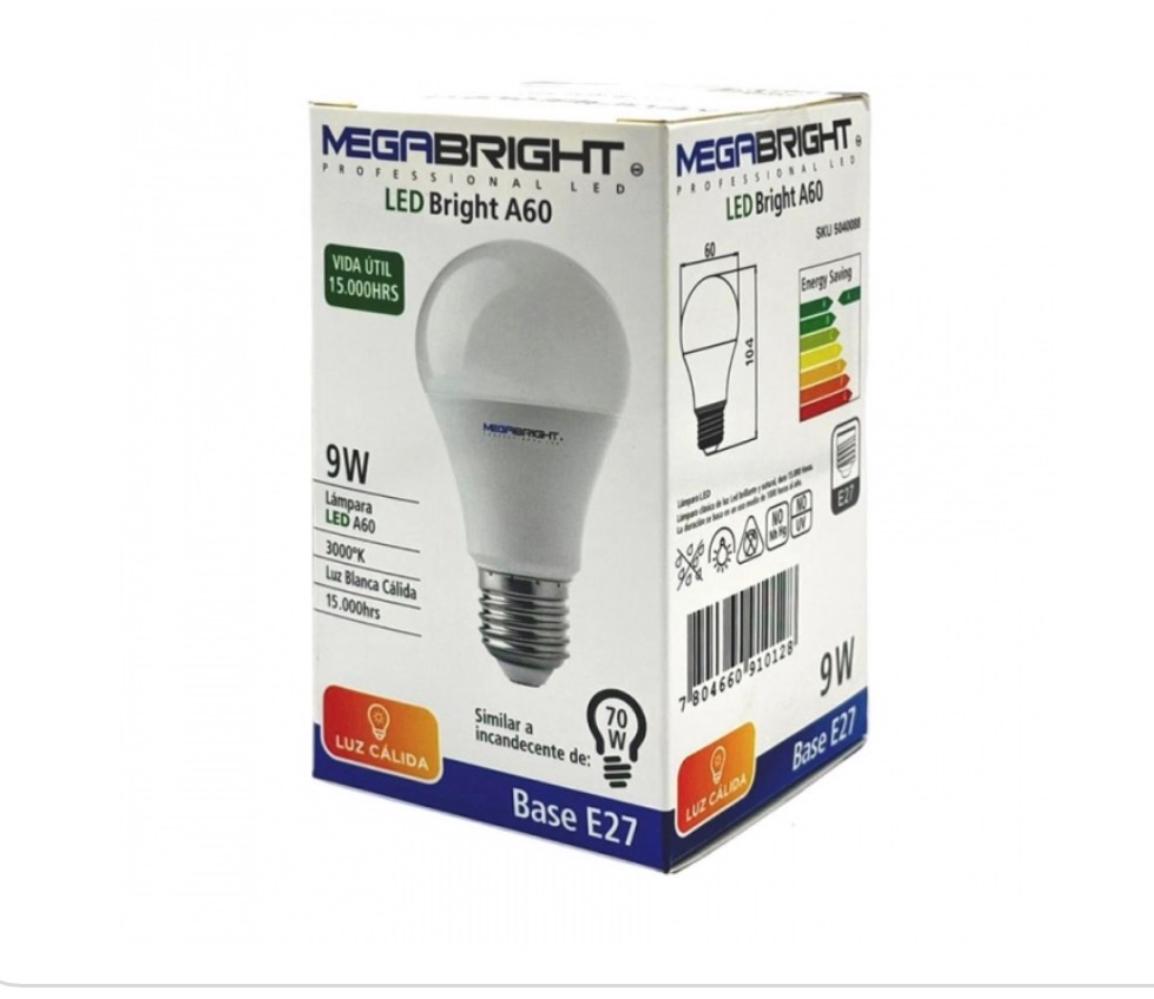 ELEK 910128 AMPOLLETA MEGABRIGHT 9W 3000K