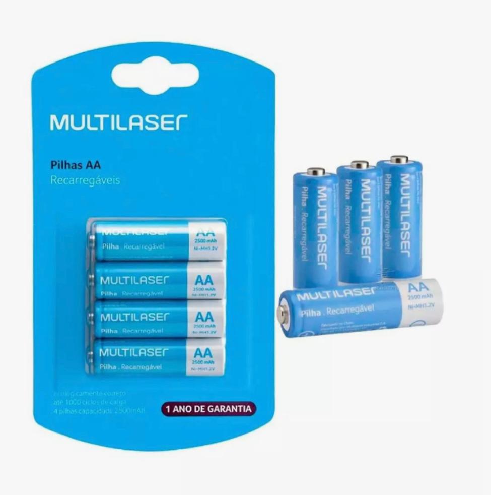 ELEC PILAS AA  RECARGABLE X 4 2500MAH MULTILASER