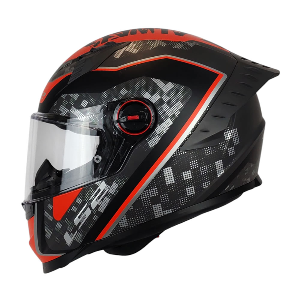 CASCO LS2 FF816 COSMOS STRIKE GRIS ROJO MATTE