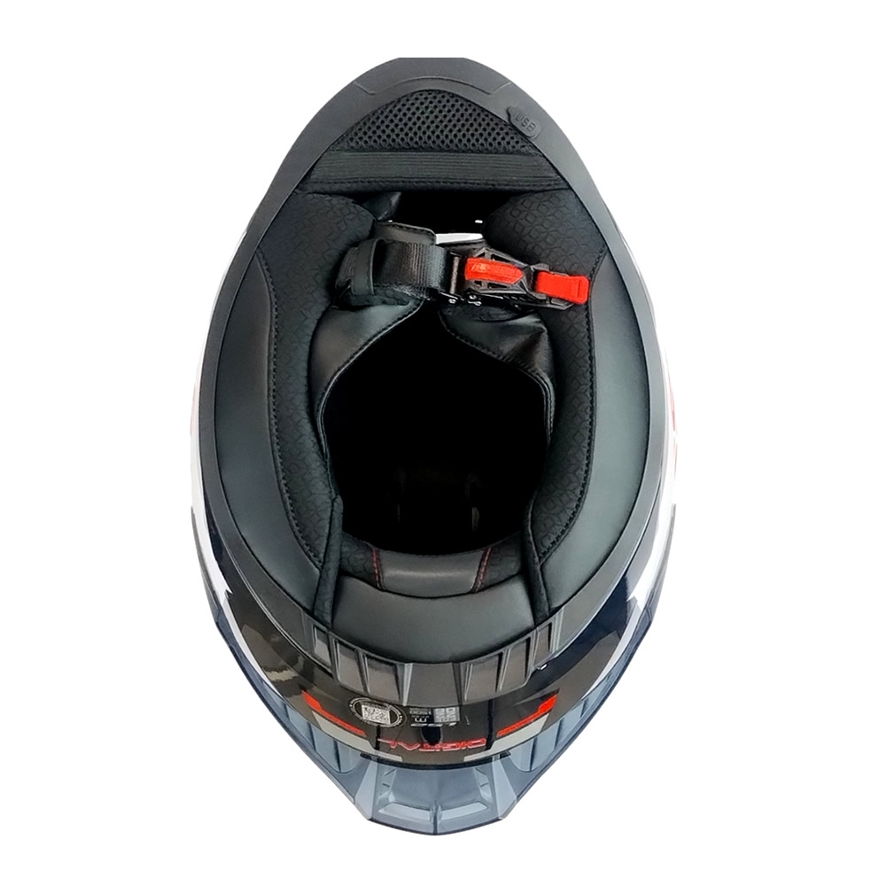CASCO LS2 FF816 COSMOS DIGITAL BLANCO NEGRO ROJO