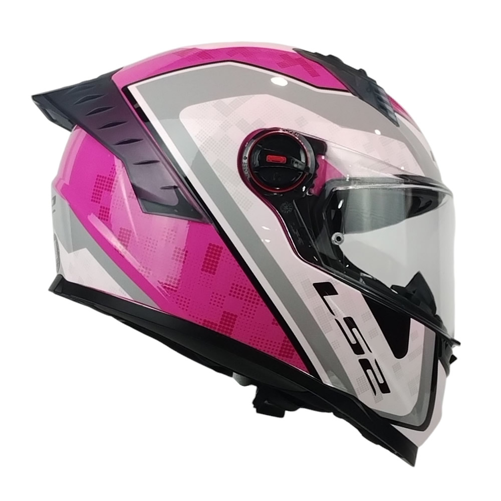 CASCO LS2 FF816 COSMOS STRIKE ROSA GRIS ST