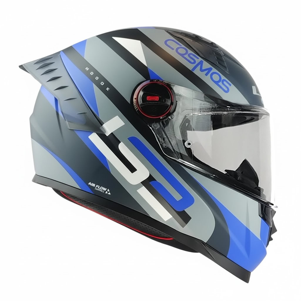 CASCO LS2 FF816 COSMOS MODOK NEGRO AZUL MATE