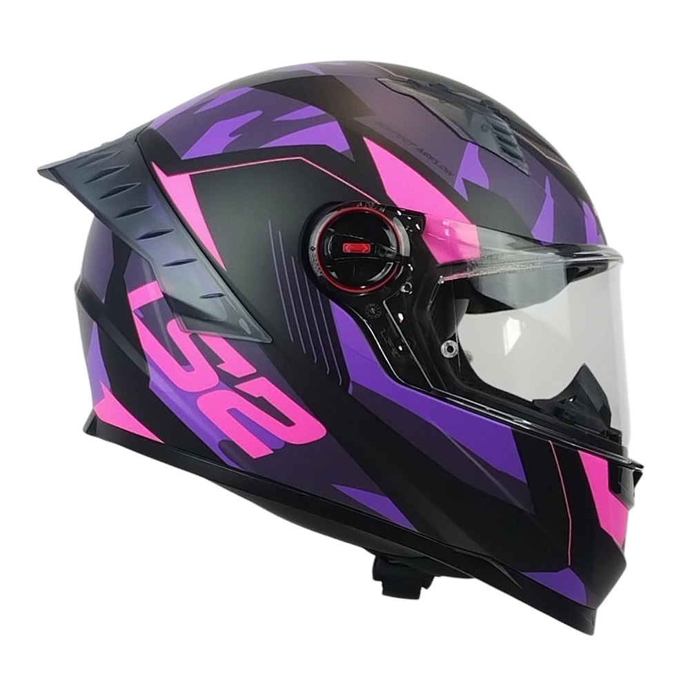 CASCO LS2 FF816 COSMOS TANK CAMOX NEGRO MORADO MATE