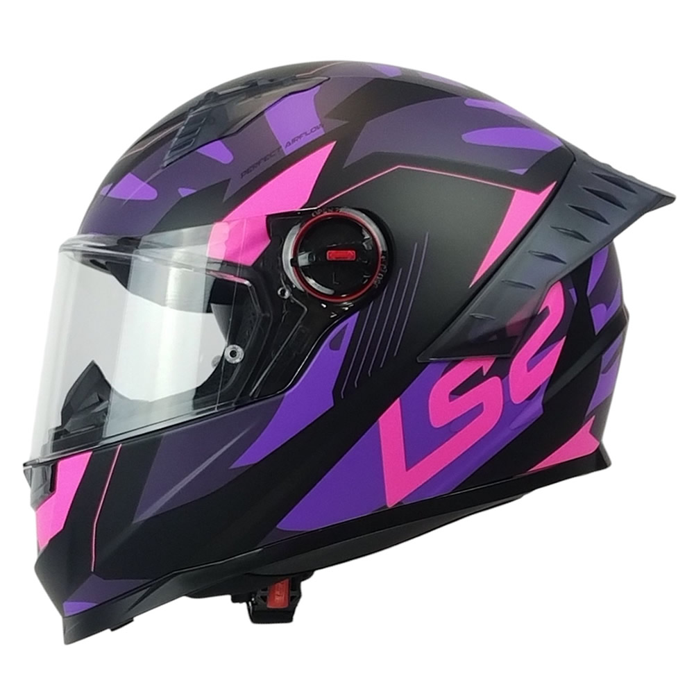 CASCO LS2 FF816 COSMOS TANK CAMOX NEGRO MORADO MATE