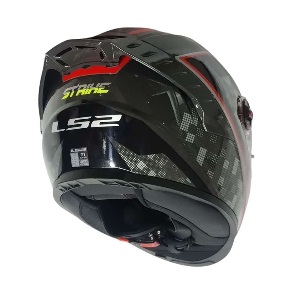 CASCO LS2 FF816 COSMOS STRIKE GRIS ROJO BRILLO