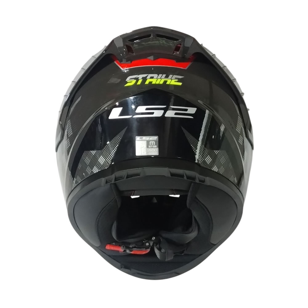 CASCO LS2 FF816 COSMOS STRIKE GRIS ROJO BRILLO