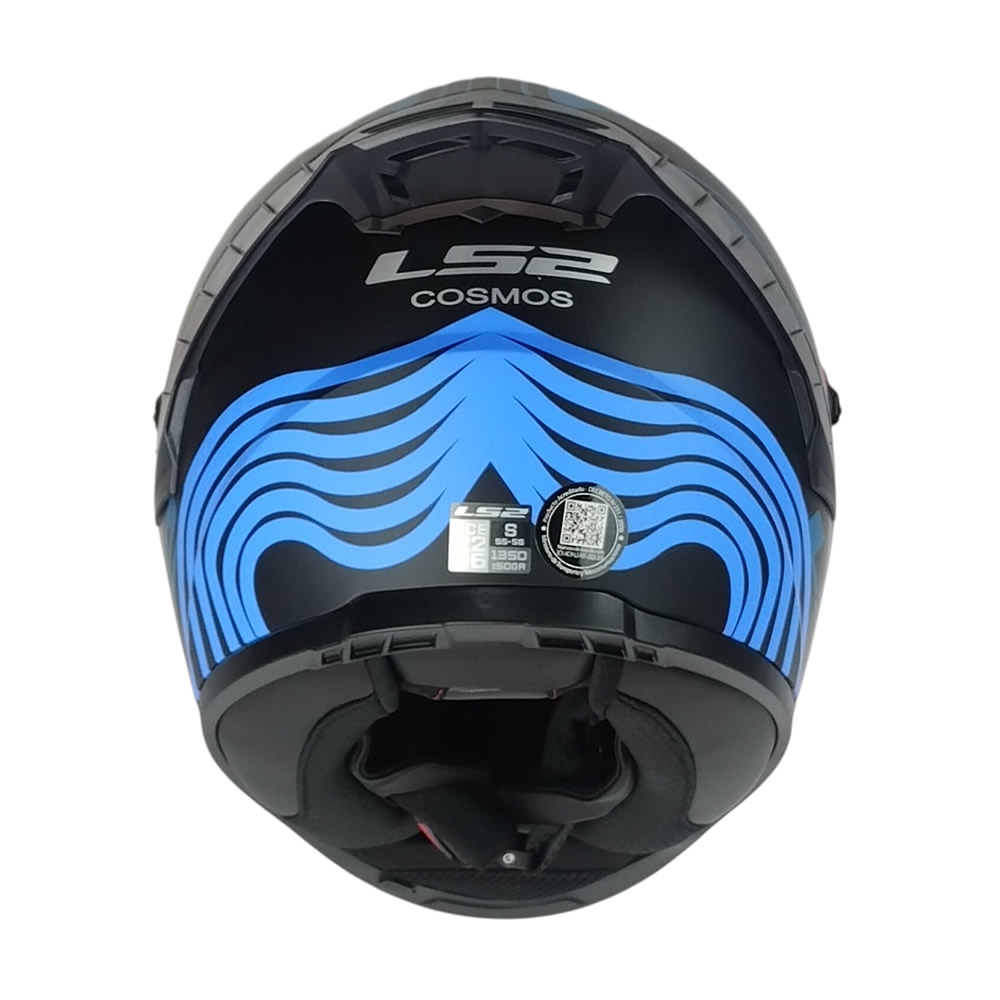 CASCO LS2 FF816 COSMOS BEATS NEGRO AZUL MATE