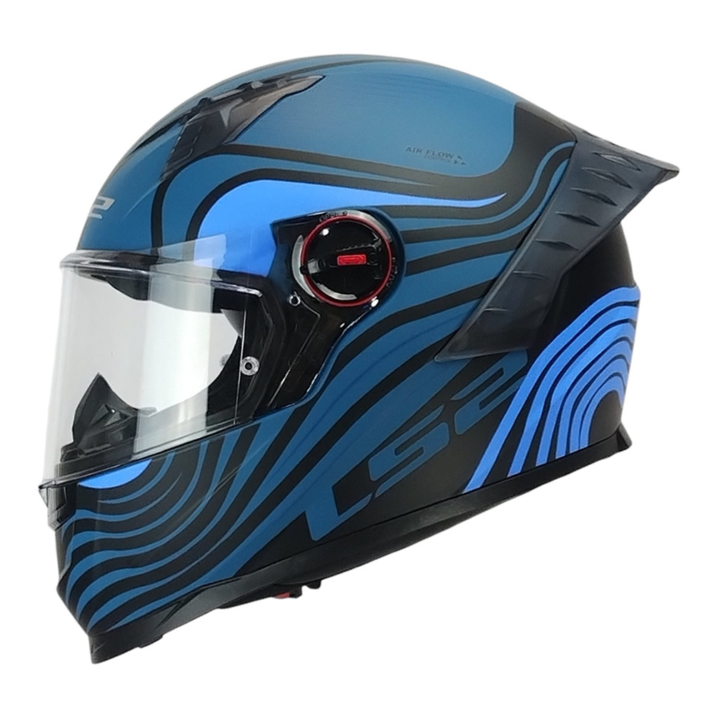 CASCO LS2 FF816 COSMOS BEATS NEGRO AZUL MATE
