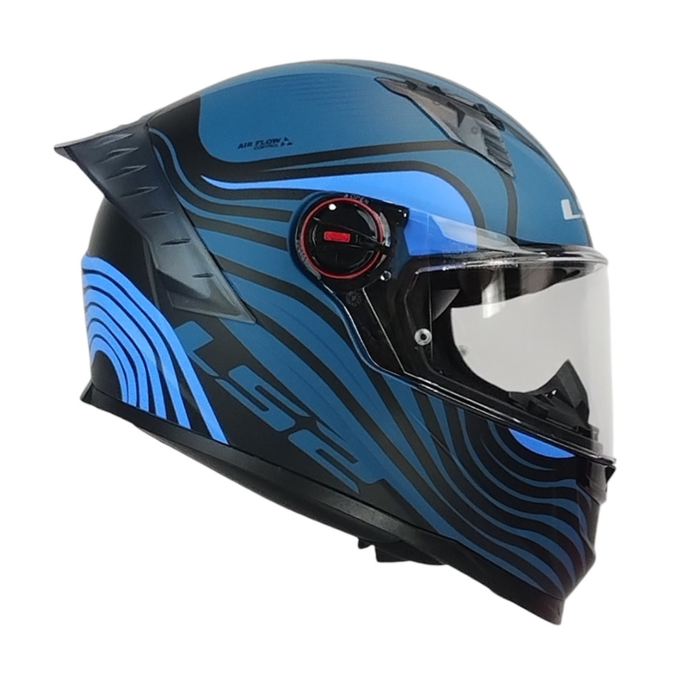 CASCO LS2 FF816 COSMOS BEATS NEGRO AZUL MATE