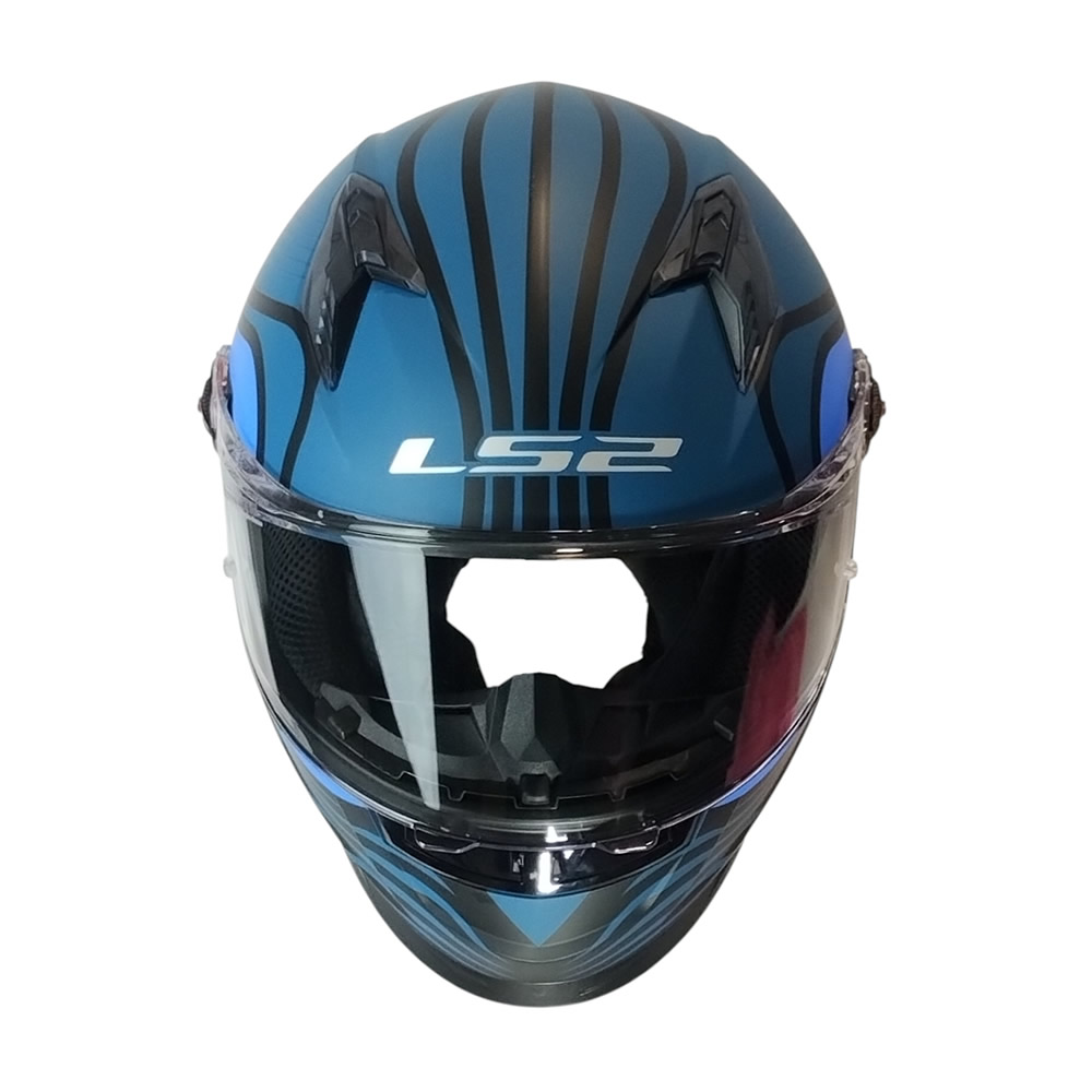 CASCO LS2 FF816 COSMOS BEATS NEGRO AZUL MATE