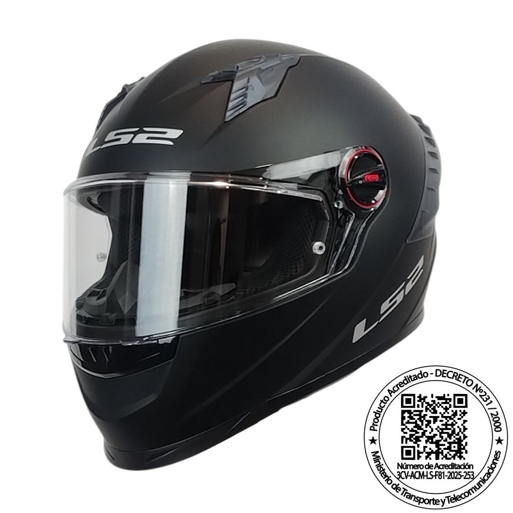 CASCO LS2 FF816 COSMOS NEGRO MATTE