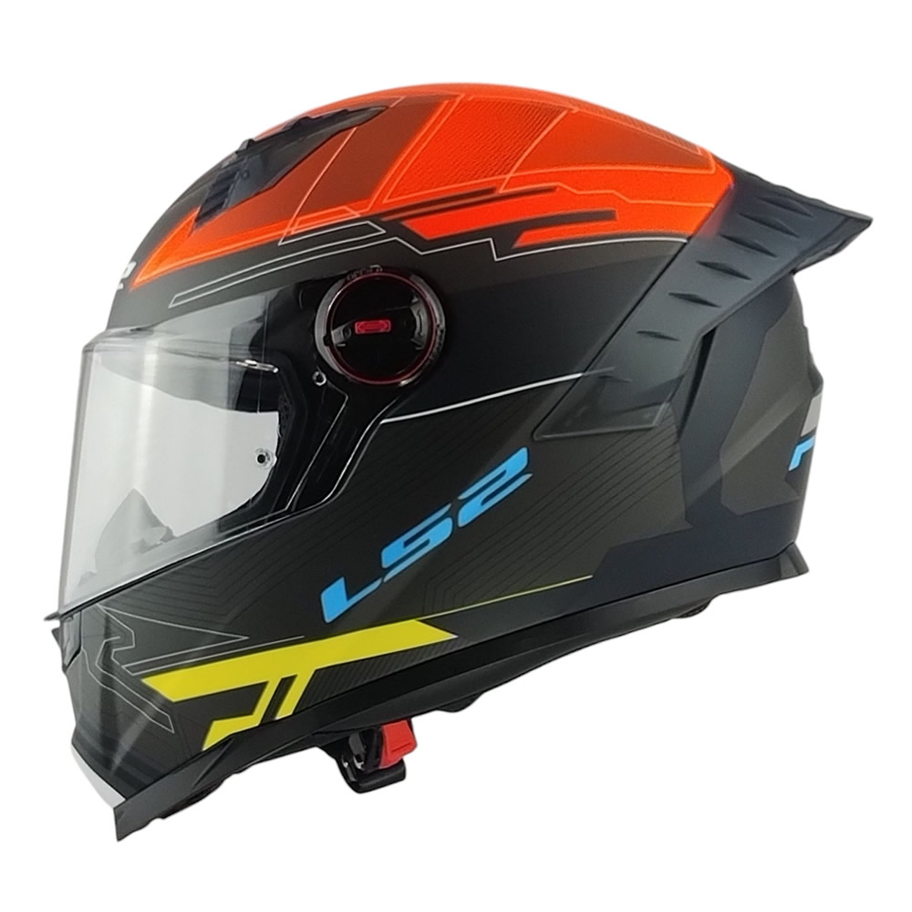 CASCO LS2 FF816 COSMOS DIGITAL NEGRO NARANJA MATE ST
