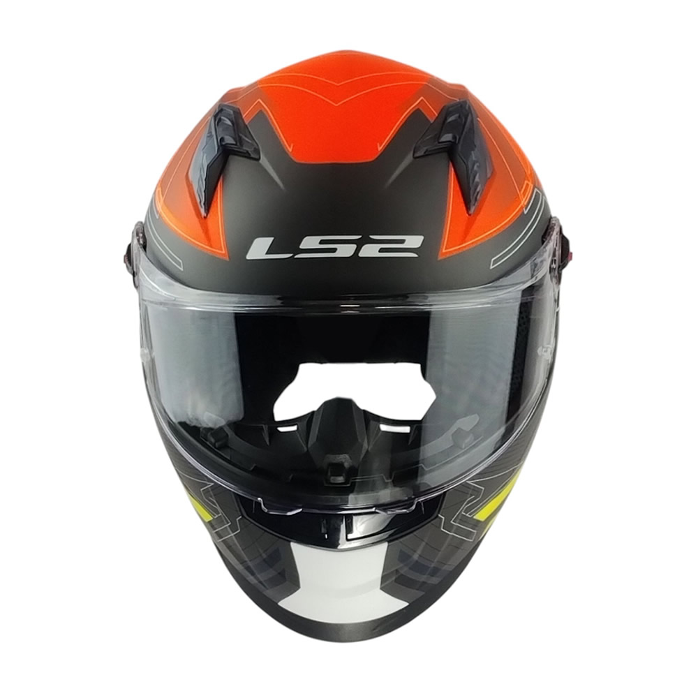 CASCO LS2 FF816 COSMOS DIGITAL NEGRO NARANJA MATE ST
