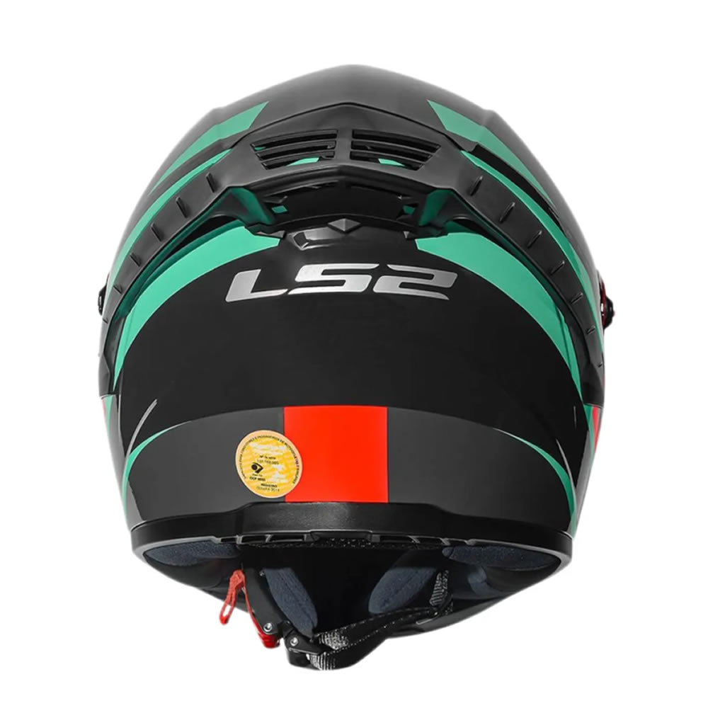 CASCO LS2 FF816 COSMOS MODOK NEGRO VERDE NARANJA MATE ST