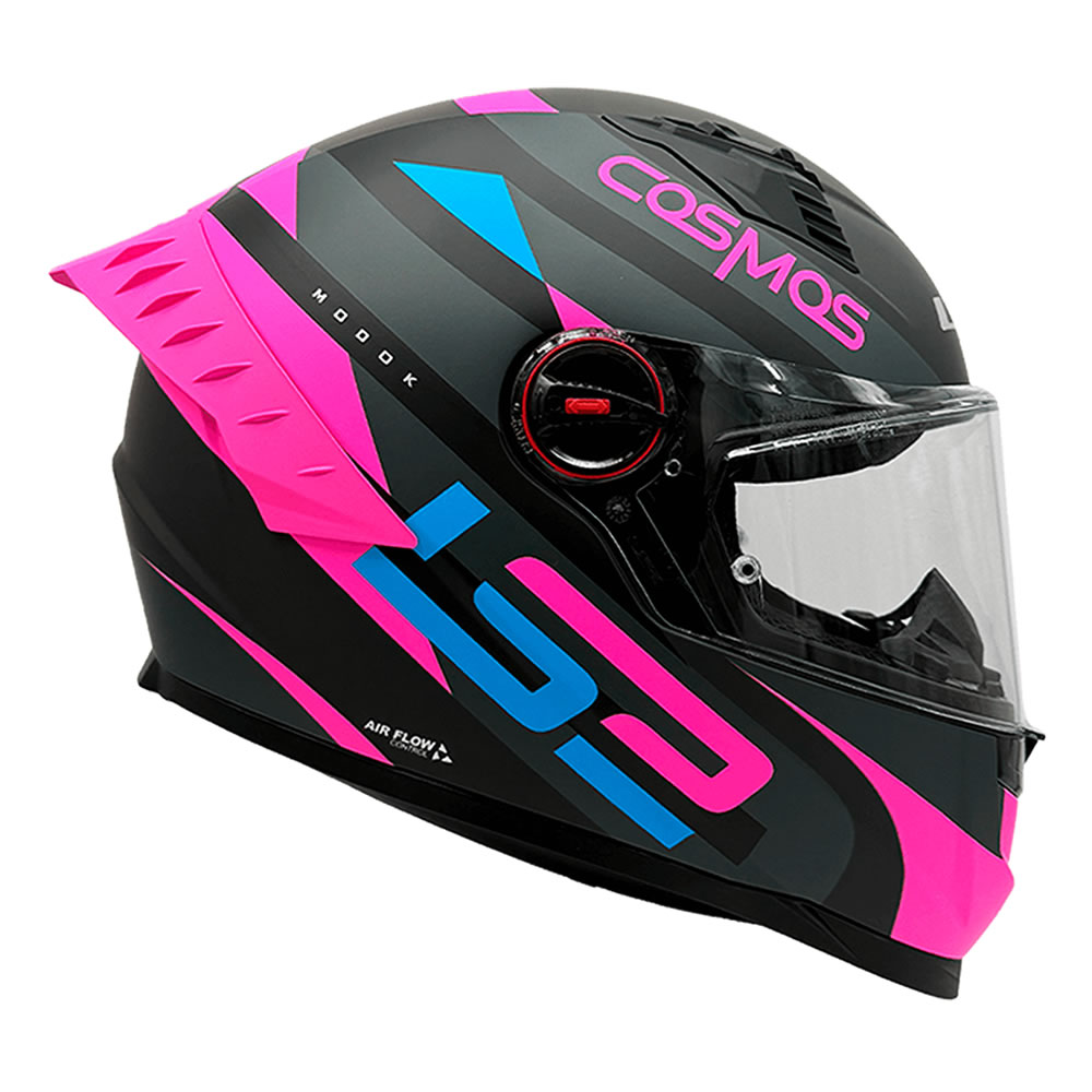 CASCO LS2 FF816 COSMOS MODOK NEGRO ROSA MATE SP/ROSA