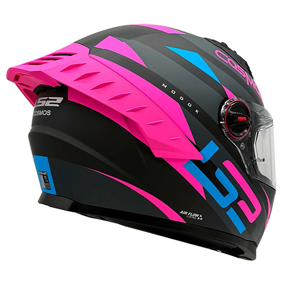 CASCO LS2 FF816 COSMOS MODOK NEGRO ROSA MATE SP/ROSA