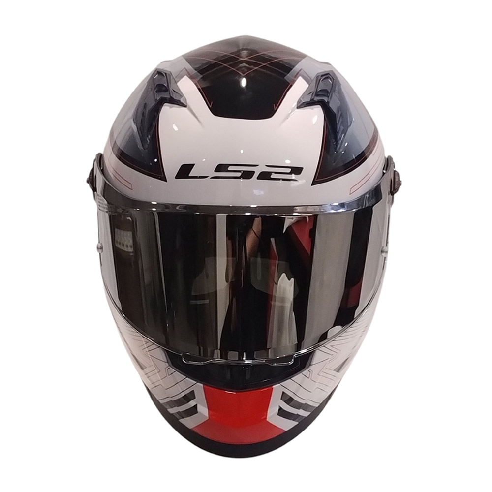 CASCO LS2 FF816 COSMOS DIGITAL BLANCO NEGRO ROJO VISOR SILVER ST