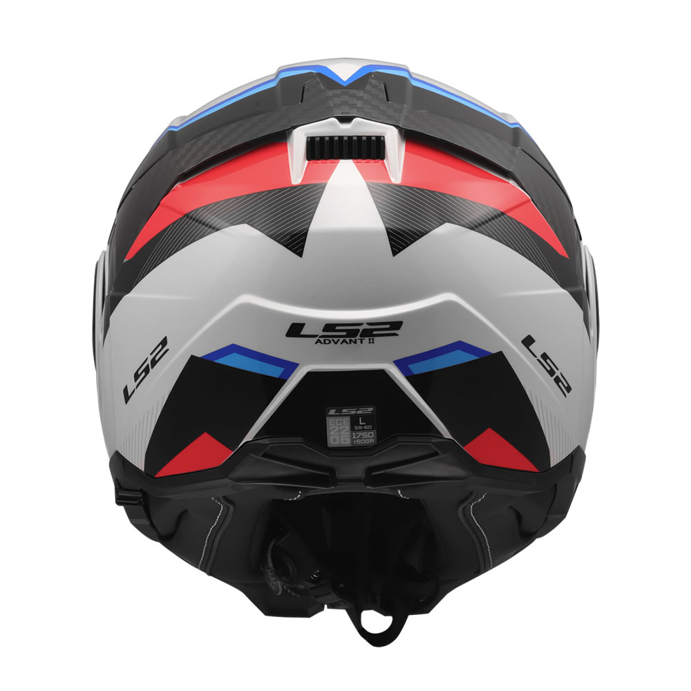 CASCO LS2 FF910 ADVANT II TRIPLE BLANCO AZUL ROJO
