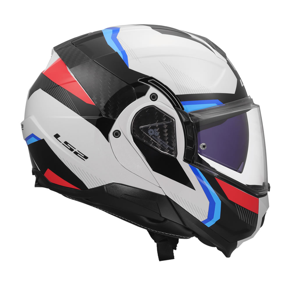 CASCO LS2 FF910 ADVANT II TRIPLE BLANCO AZUL ROJO
