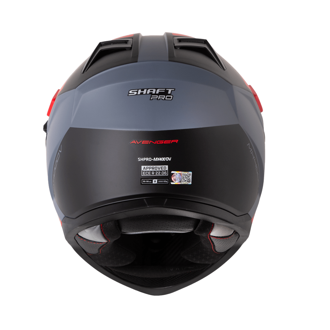 CASCOSHAFT MULTIPROPOSITO MX400 DV AVENGER GRIS ROJO