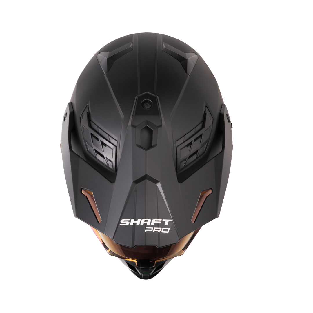 CASCO SHAFT MULTIPROPOSITO MX400 DV SOLID NEGRO MATE