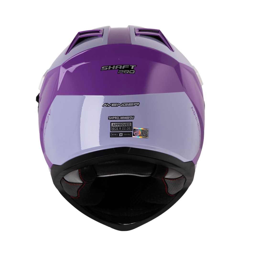 CASCOSHAFT MULTIPROPOSITO MX400 DV AVENGER MORADO