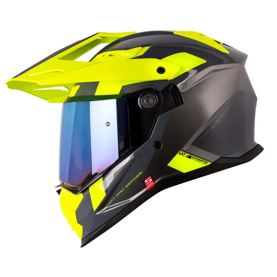 CASCOSHAFT MULTIPROPOSITO MX400 DV AVENGER GRIS AMARILLO