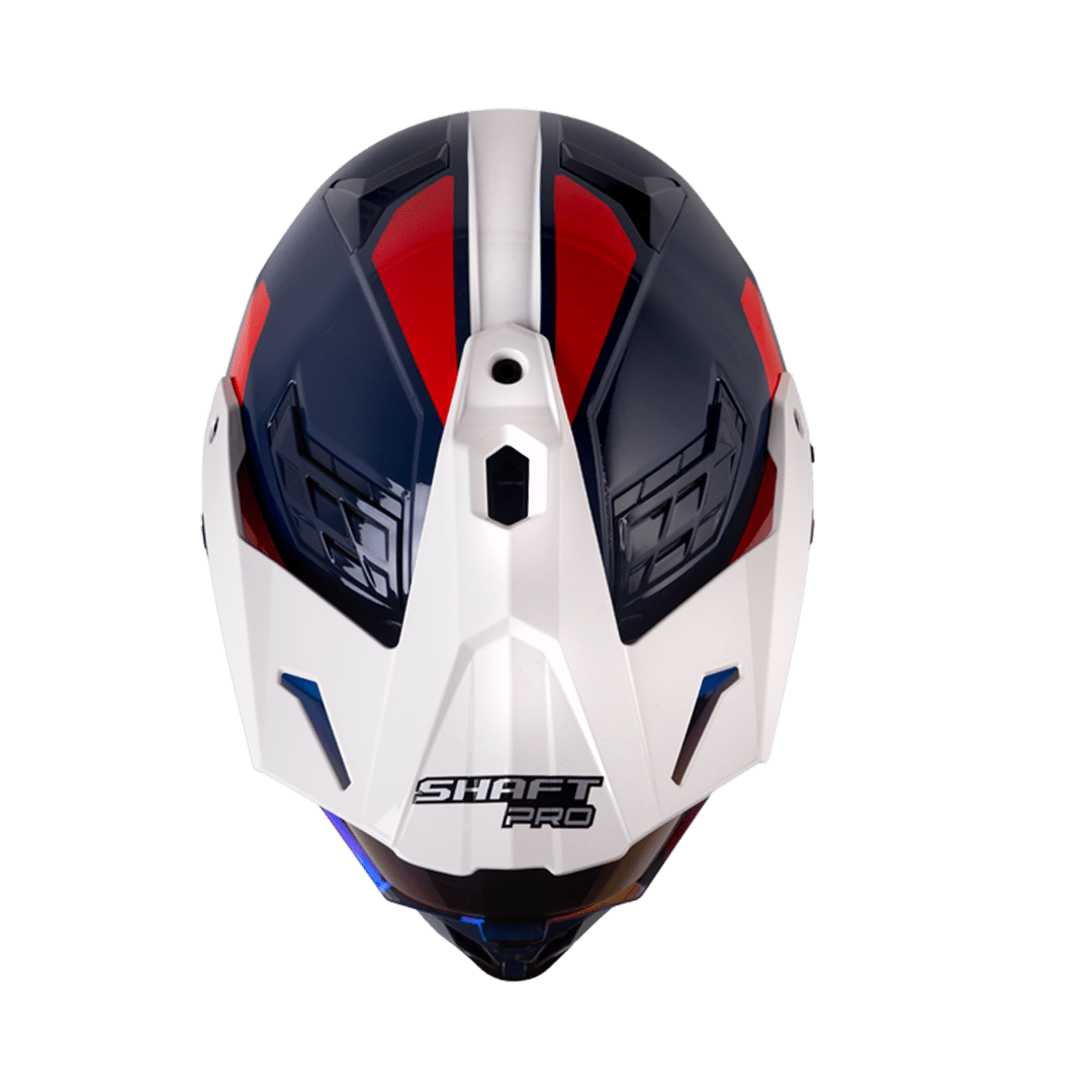 CASCOSHAFT MULTIPROPOSITO MX400 DV AVENGER AZUL BLANCO