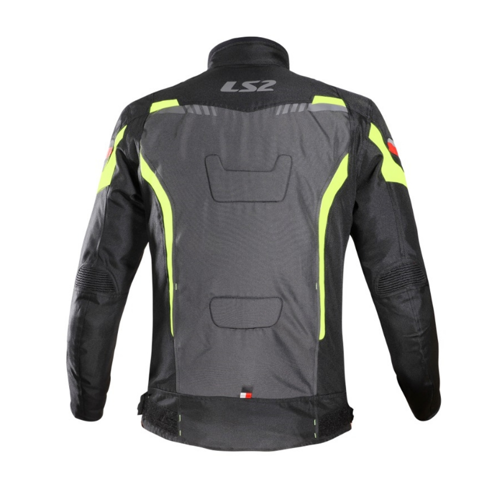 CHAQUETA LS2 WOLF NEGRA GRIS AMARILLA