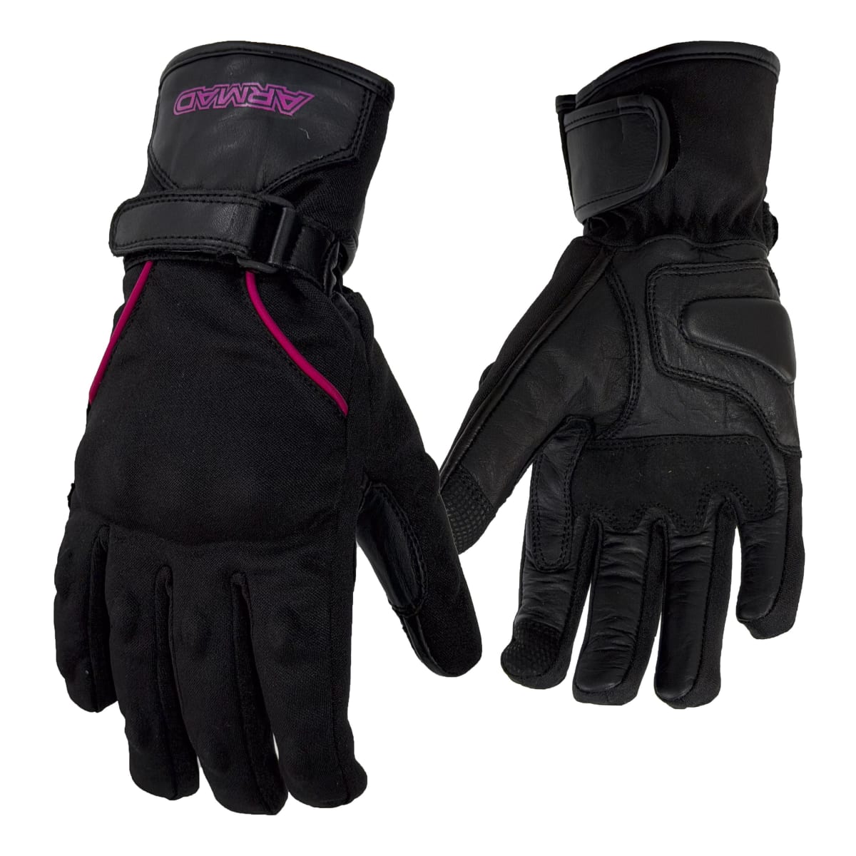 GUANTE ARMAD REYA LADY NEGRO ROSA