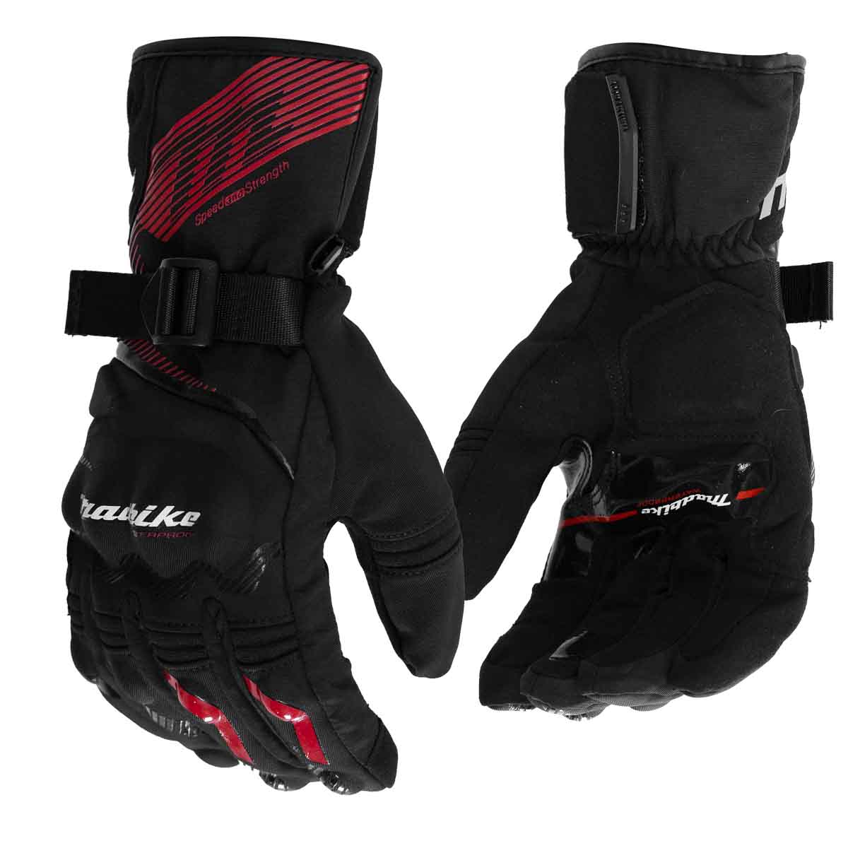 GUANTE MADBIKE MAD65 NEGRO ROJO